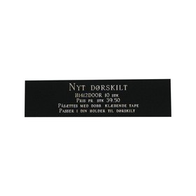 Identification plate for collar Imarc Door
