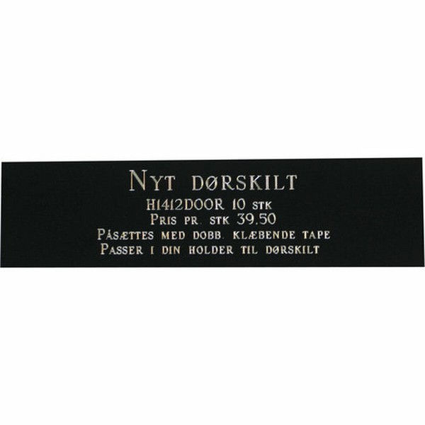 Identification plate for collar Imarc Door