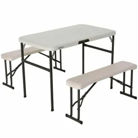 Picnic table Lifetime Cream 106 x 61 x 74 cm