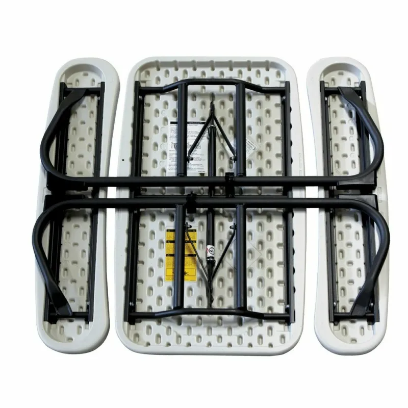 Picnic table Lifetime Foldable Cream Steel 82,5 x 90 x 53,5 cm
