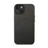 Karl Lagerfeld Leather Perforated Logo Casse - Case for iPhone 14 Plus (Black)