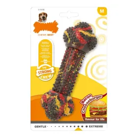 Dog chewing toy Nylabone Strong Chew Multicolour Cheese Bacon Hamburger M