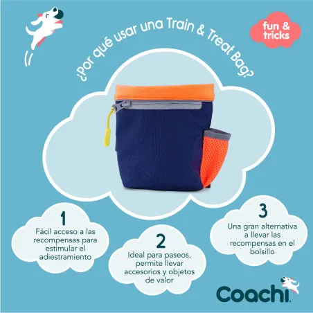 Reisikott Coachi Train & Treat Sinine Korallpunane