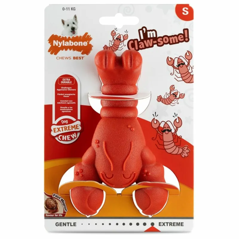 Dog chewing toy Nylabone Red Beef Artificial S