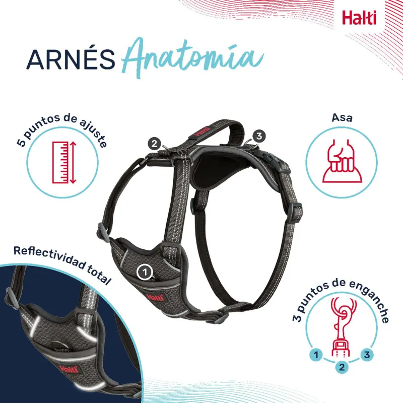 Dog Harness Company of Animals Grey M 35-55 cm
