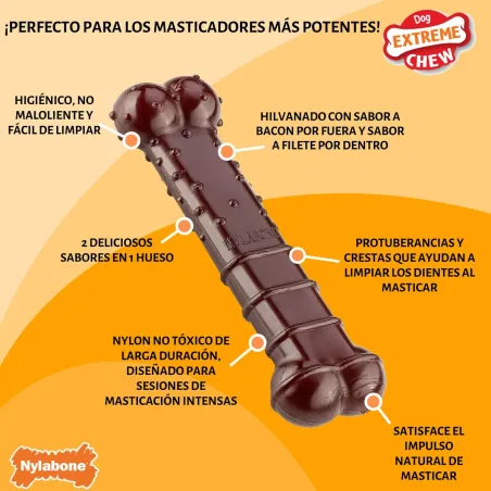 Luu Nylabone Pruun Bacon M