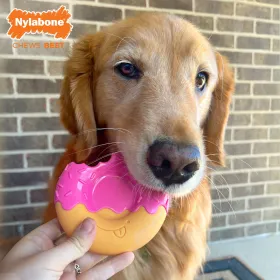 Dog chewing toy Nylabone Pink Bacon L