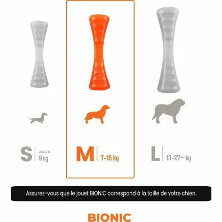 Košļājamā rotaļlieta suņiem Bionic Urban stick Oranžs M