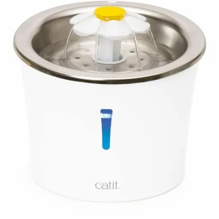 Pet Water Fountain Catit White Plastic/Stainless steel