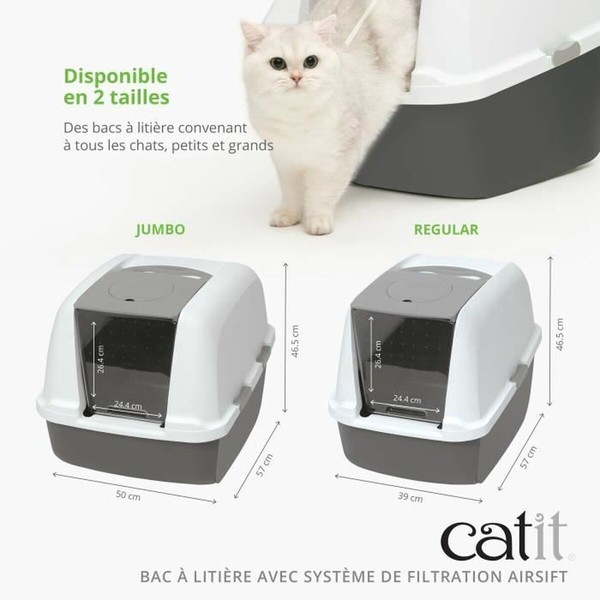 Cat Litter Box Catit Grey Detachable lid