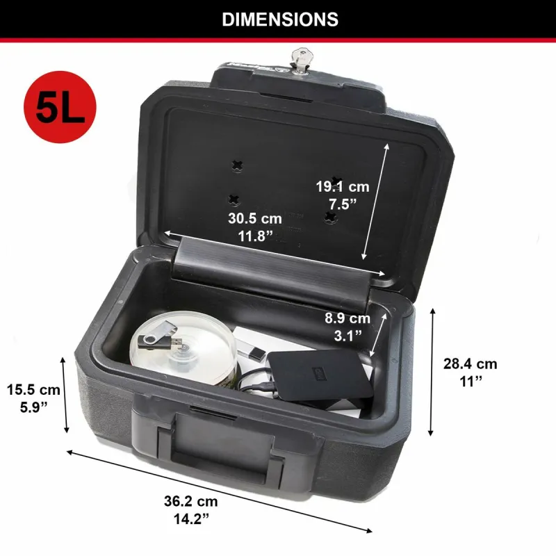 Seifa lādīte Master Lock L1200 36 x 28,5 x 15,5 cm Melns