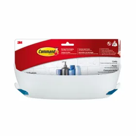 Vannasistabas Plaukti Command Balts 29 x 10,5 x 12,5 cm Plastmasa