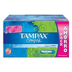 Supertampoonit Tampax Compak 36 Osaa