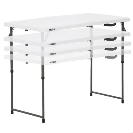 Складной стол Lifetime Белый 122 x 91,5 x 61 cm Сталь HDPE