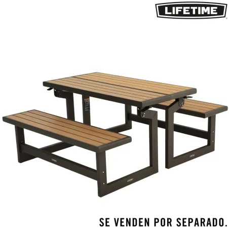 Скамья со спинкой Lifetime Стол Коричневый Convertible