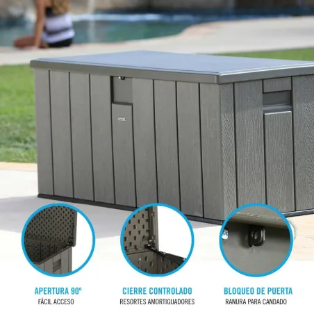 Уличный сундук Lifetime Коричневый 570 L 150 x 69 x 72 cm Сталь Пластик