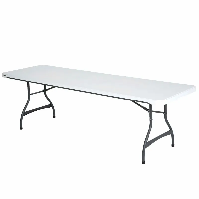 Saliekams galds Lifetime Balts 244 x 74 x 76 cm