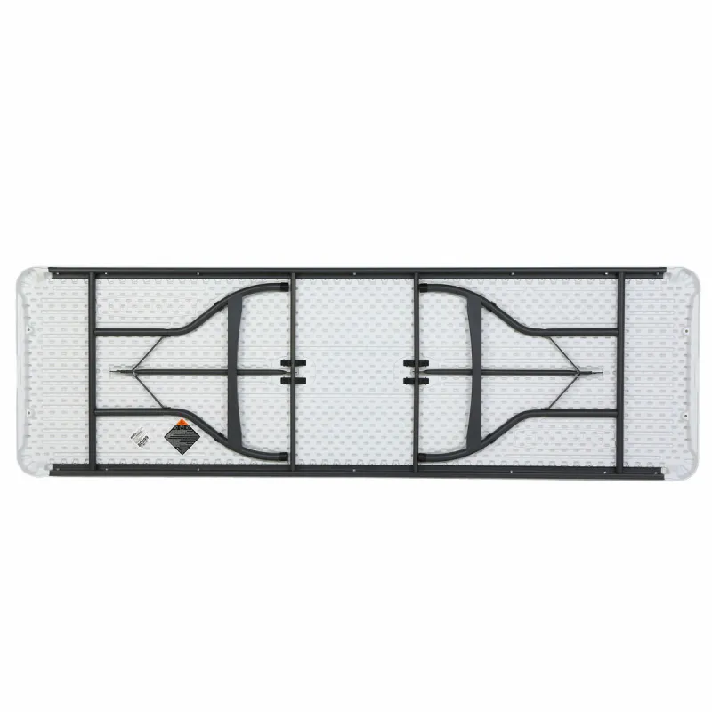 Kokkupandav klapplaud Lifetime Valge 244 x 74 x 76 cm