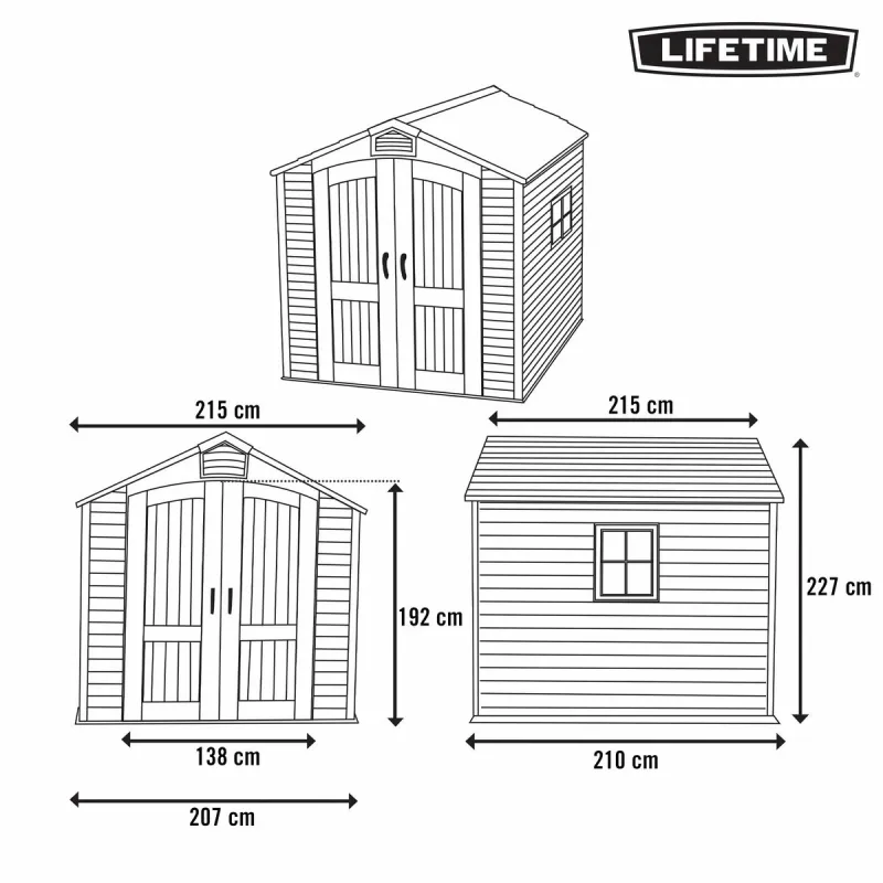 Hütt Lifetime 215 x 227 x 215 cm Hall