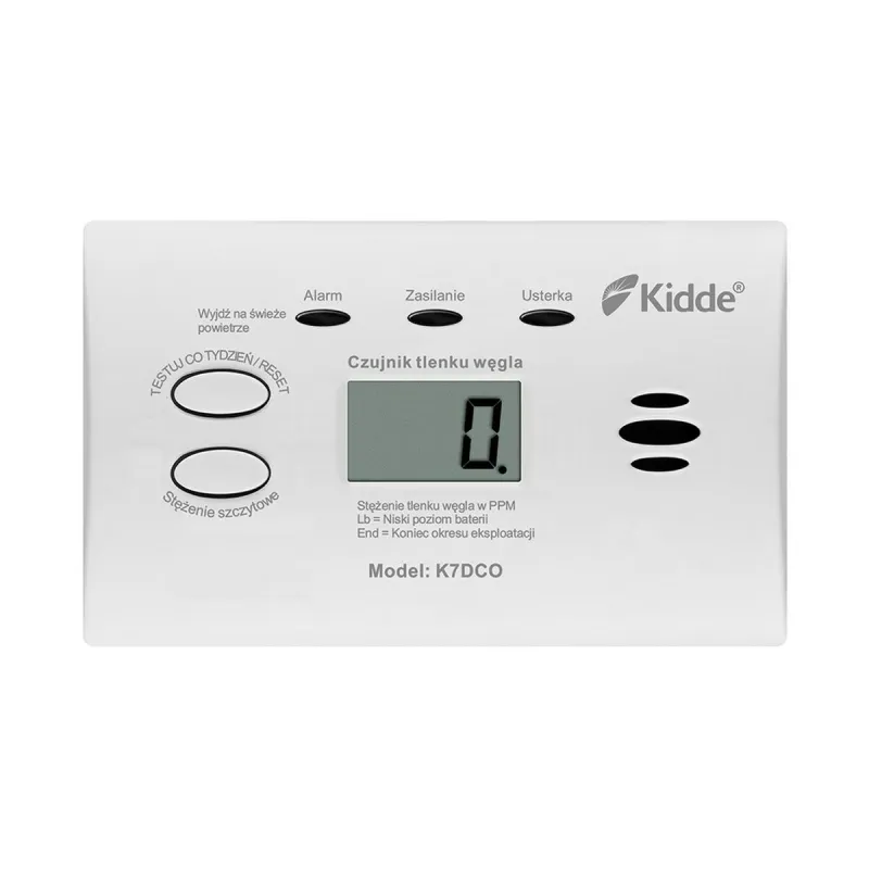 Oglekļa monoksīda detektors Kidde K7DCO