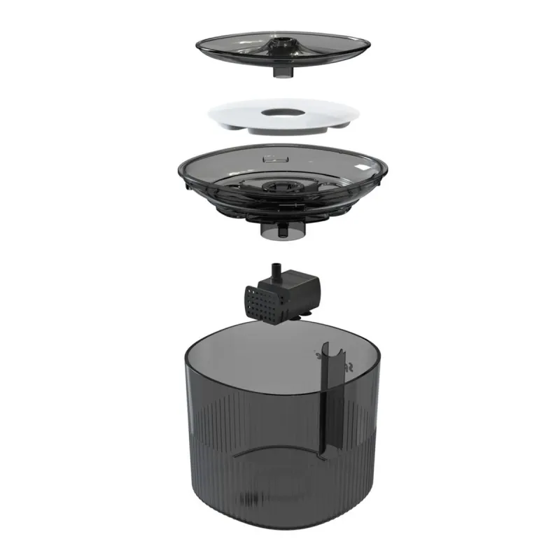 Cat Feeder Sponge Black Plastic