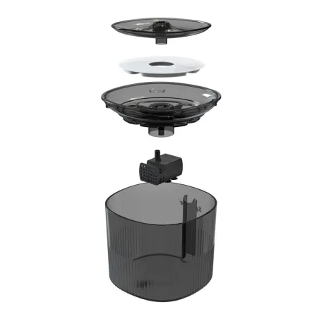 Cat Feeder Sponge Black Plastic