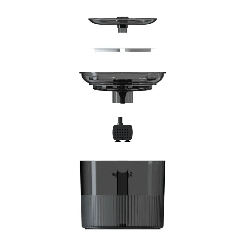 Cat Feeder Sponge Black Plastic
