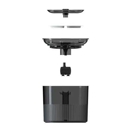 Cat Feeder Sponge Black Plastic