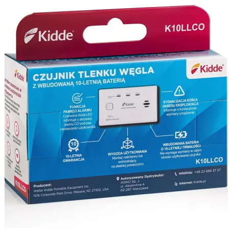Combined smoke and carbon monoxide detector Kidde K10LLCO