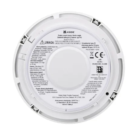 Combined smoke and carbon monoxide detector Kidde K10SCO