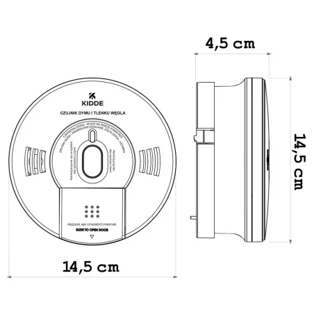 Combined smoke and carbon monoxide detector Kidde K10SCO