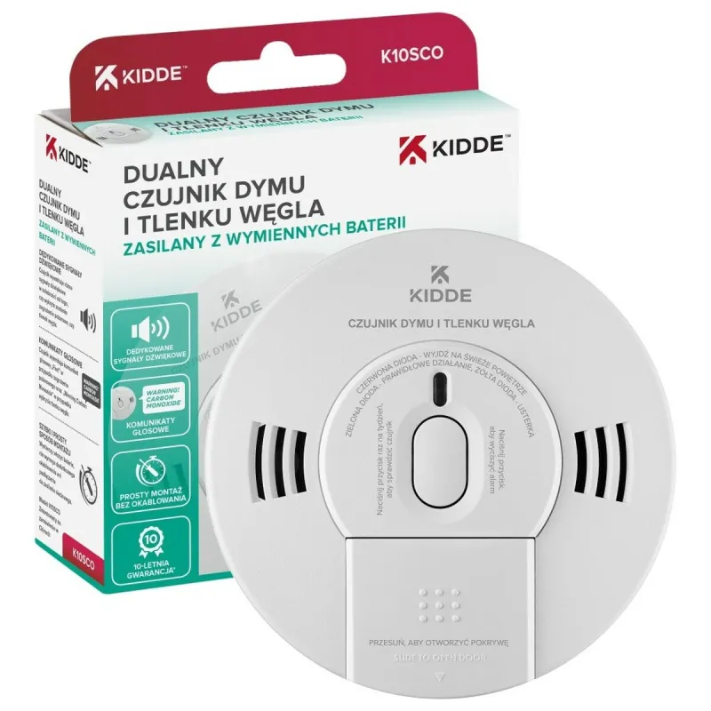 Combined smoke and carbon monoxide detector Kidde K10SCO