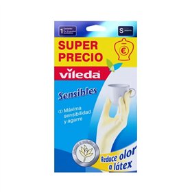 Vileda Sensible Latex Gloves Size S