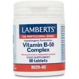 Lamberts B vitamīna 50 komplekss 60 tabletes