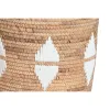 Basket set DKD Home Decor White Natural Rope Seagrass (3 Pieces)