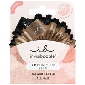 Hiuslenkit Invisibobble Musta Kullattu (2 osaa)