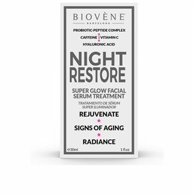 Biovene Night Restore Super Glow Facial Serum Treatment 30ml