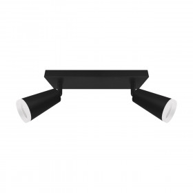 SANA gu10 2l black wall & ceiling lighting fitting strühm 165x260x75mm