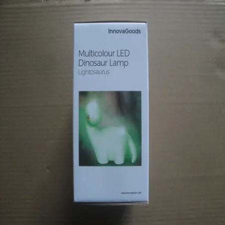 Dinosaurus monivärinen LED-lamppu InnovaGoods Valkoinen Vinyylit (Kunnostetut Tuotteet A)