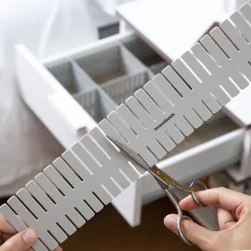 Adjustable Drawer Organiser Condor InnovaGoods Grey pol | Buy online — Megaluks
