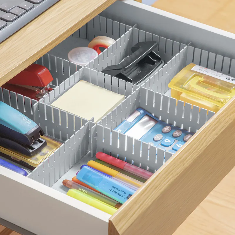Adjustable Drawer Organiser Condor InnovaGoods Grey pol | Buy online — Megaluks