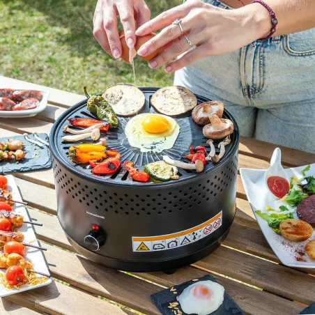 Pārnēsājams bezdūmu kokogļu grils InnovaGoods Dzelzs (Atjaunots B)