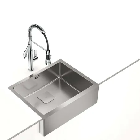 Sink with One Basin Teka American Pro 60 M-XP 1B Steel