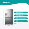 Комбинированный холодильник Hisense RQ760N4SASE 179 Сталь