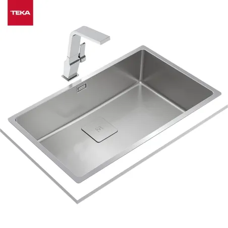 Viendaļīga izlietne Teka 115000054 Tērauds