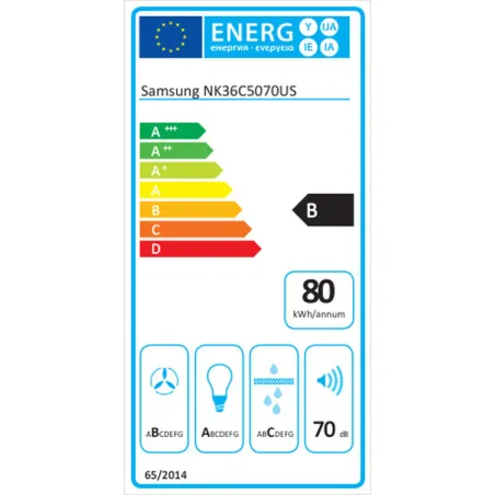 Įprastas gaubtas Samsung NK36C5070USUR Plienas (Naudoti D)