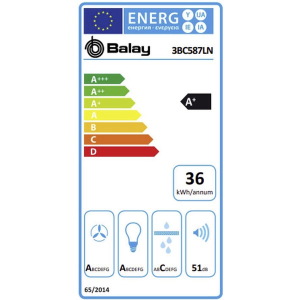 Conventional Hood Balay 3BC587LN Black