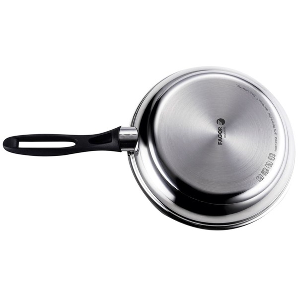 Pan Fagor 81SAFGTRE28 Black Silver Stainless steel Iron