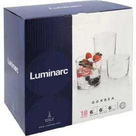 Glāžu komplekts Luminarc Gorbea Caurspīdīgs Stikls 6 Daudzums (18 pcs)