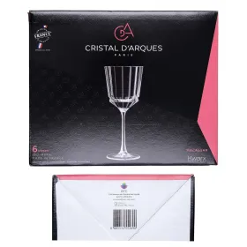 Vīna glāzes Cristal d’Arques Paris 7501612 Caurspīdīgs Stikls 250 ml (6 Daudzums)